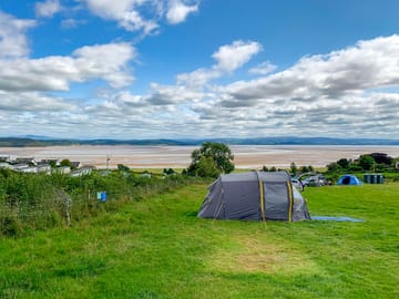 Visitor image looking down the hill towards the estuary and Morecambe Bay. Beautiful day and night.