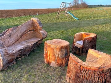 Log seating