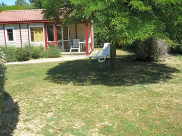 Sunny and shaded spots to relax in