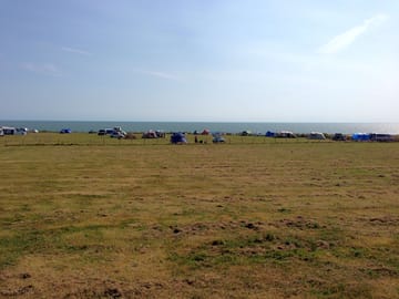 Camping on the clifftop