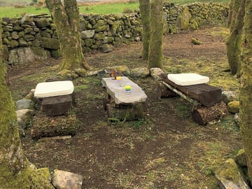 Outdoor seating area