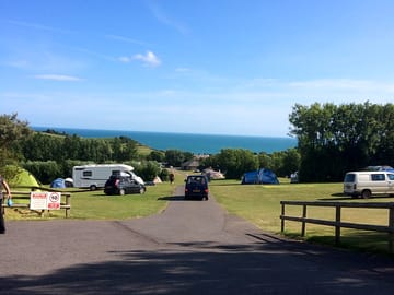 View of the site from the shop and office