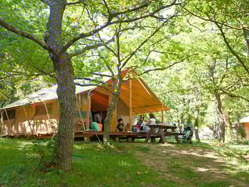 Two-bedroom safari tent