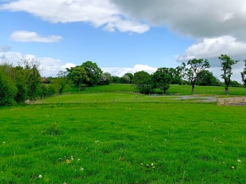 Overlooking the camping field