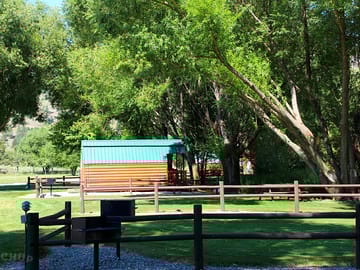 Tent pitches and cabins