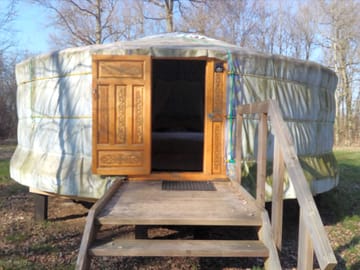 Exterior of yurt