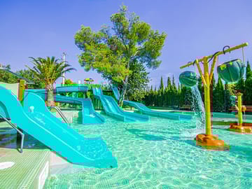 Slides swimming pool