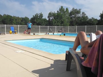 Swimming pool, paddling pool and sun terrace