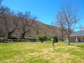 Mountain scenery from the pitches