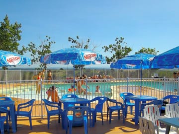 Younger guests can have fun in the pool while their parents relax at the bar