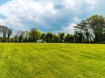 The pitching area on a crisp winter's day