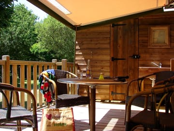 Shaded terrace