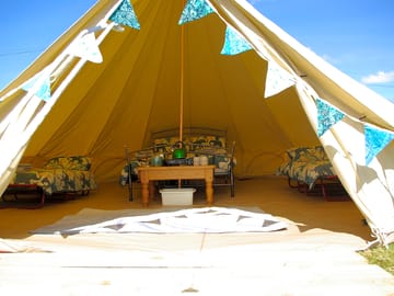 Tent interior