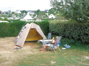 Tent pitches with optional electric