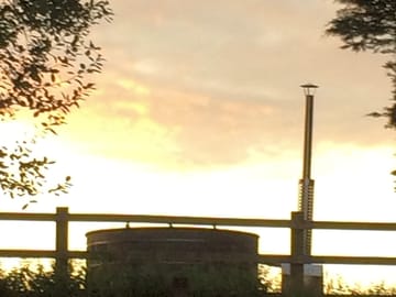 The hot tub - at twilight