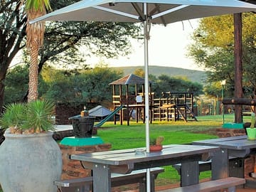 Terrace overlooking the playground