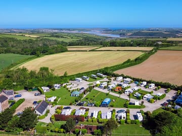 Aerial view across to Padstow / Rock / Camel Estuary