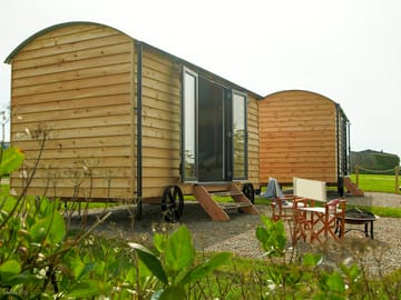 Exterior of huts