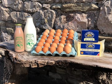Our local village dairy. pop along for your fresh milk, milkshakes and other produce