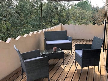 Terrace with outdoor furniture