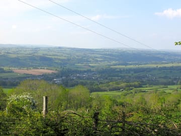 Hay-on-wye view from the field
