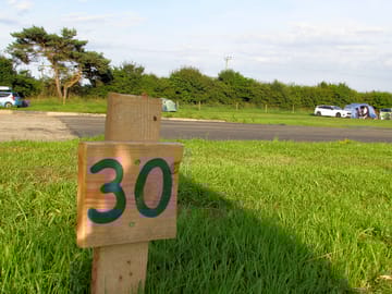 Grass campervan pitch