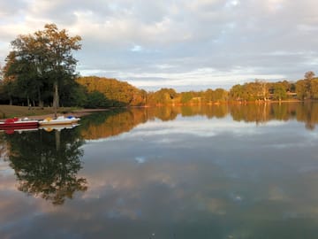 Lake and pedalo
