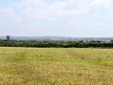 Camping field cut and ready for our guests to arrive.