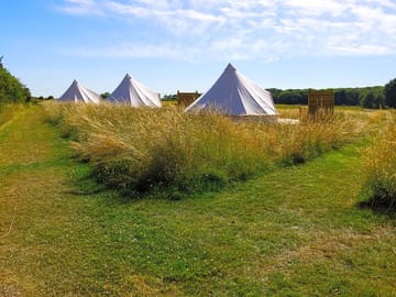 Glamping bell tents