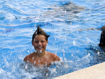 Family fun in the pool