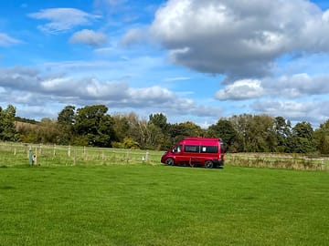 Spacious pitches with stunning views all around