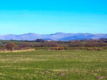 View of Snowdonia from the site