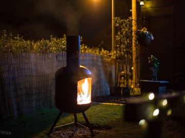 Chiminea on a summer's evening