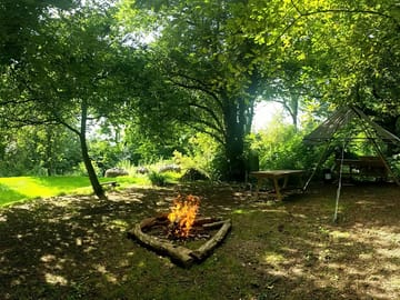 Firepit and camp kitchen