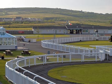 Parade ring and internal grounds of the racecourse