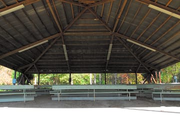Covered pavilion for meetings and parties