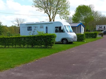 Campervan on a pitch