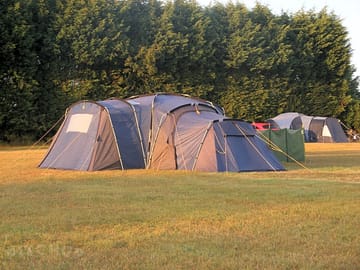 Camping in lower tent field
