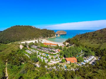 The campsite from above
