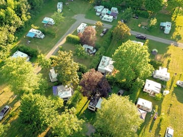 Aerial view of the pitches