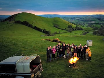 Sunset view from the firepit