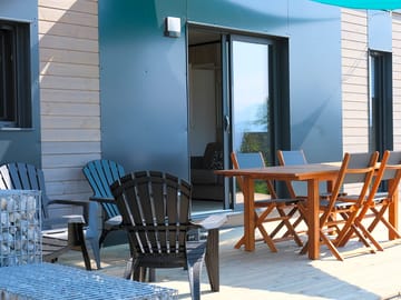 Private terrace at the lodge
