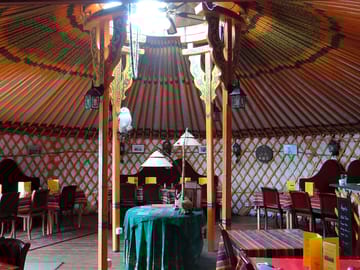 Inside the restaurant