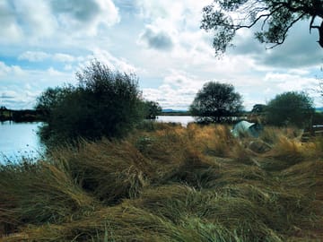 The lake next to the campsite