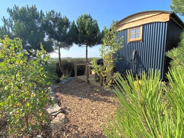 Shepherd's hut exterior