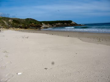 White sandy beach