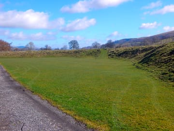 Spacious grassy pitches