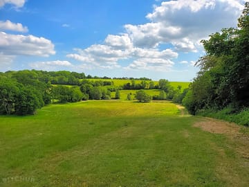 Looking over the fields