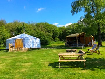 Yurt, private kitchen and firepit