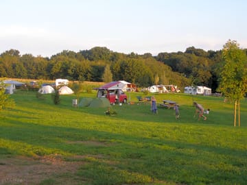 View over some of the camping pitches
